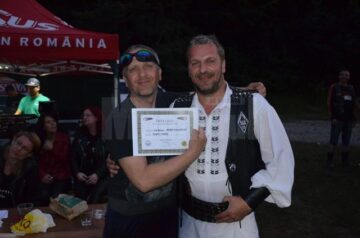 Cristian Scutelnicu (dreapta), președintele North Gang Riders