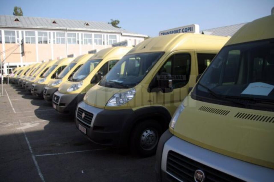 37 de mașini de transport pentru elevi vor ajunge în tot atâtea comune sucevene