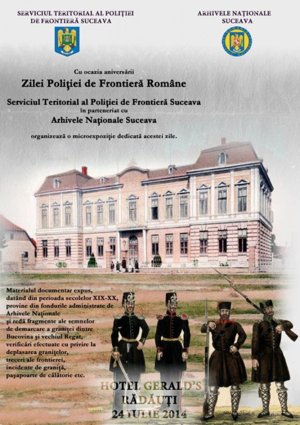 Expoziție prilejuită de Ziua Poliției de Frontieră Române