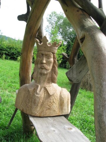 Bustul lui Ștefan cel Mare sculptat de Ștefan Ciumașu