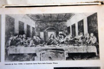 Reproducere după „Cina cea de Taină” a lui Leonardo da Vinci, cu peste un milion de mărgele