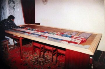 Reproducere după „Cina cea de Taină” a lui Leonardo da Vinci, cu peste un milion de mărgele