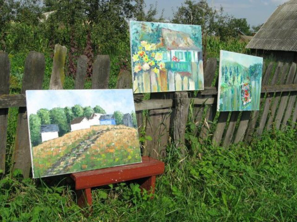 Atelier de pictură în aer liber, la Stupca