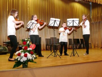 O parte dintre instrumentiștii de la masterclass-ul “Muzica la altitudine” de la Poiana Stampei vor concerta la Ateneul Român