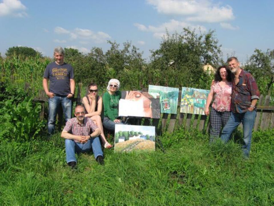 Atelier de pictură în aer liber, la Stupca