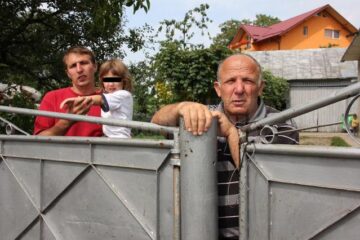 Tatăl și bunicul micuțului, Daniel și Vasile Havriștiuc