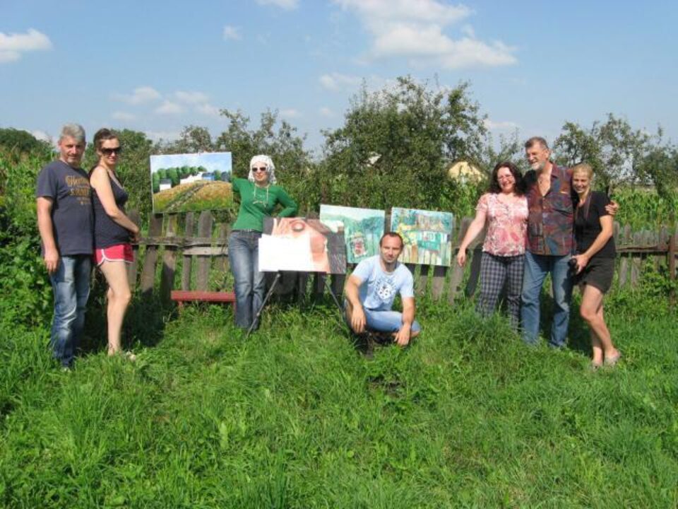 Atelier de pictură în aer liber, la Stupca