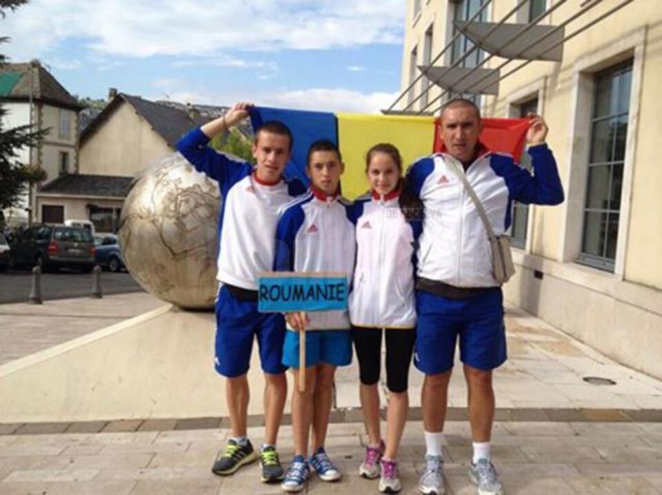 Andrei Leancă, Daniel Mihăescu, Alina Paula Vântu și antrenorul Cristian Prasneac