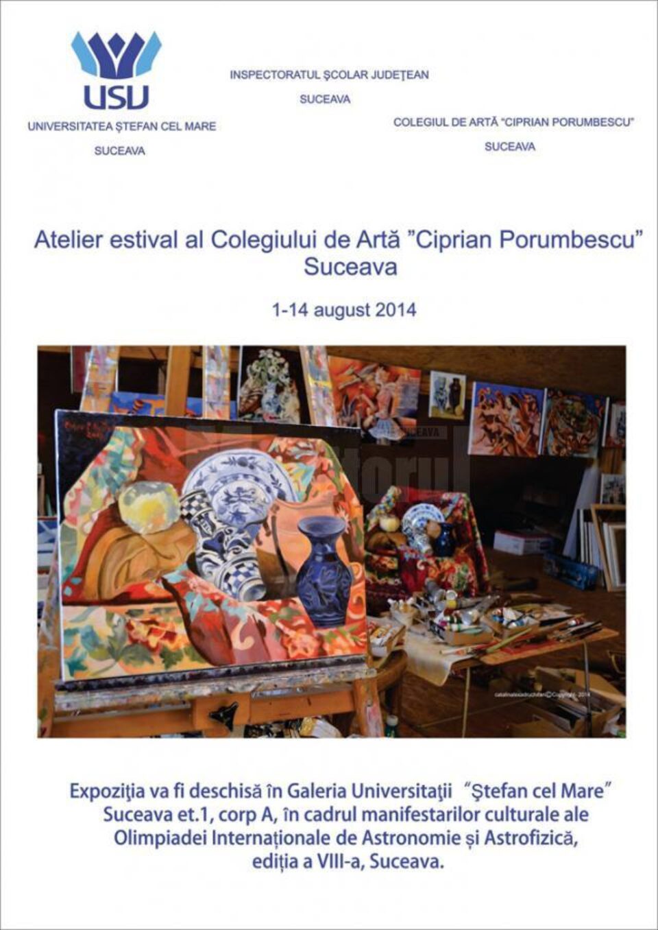 Atelier estival al Colegiului de Artă „Ciprian Porumbescu” Suceava