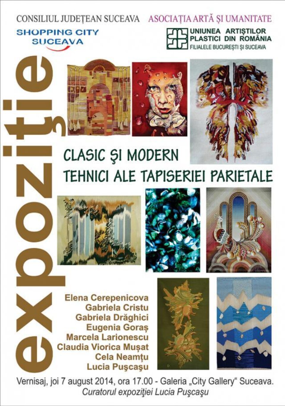 Expoziția „Clasic și modern - Tehnici ale tapiseriei parietale”