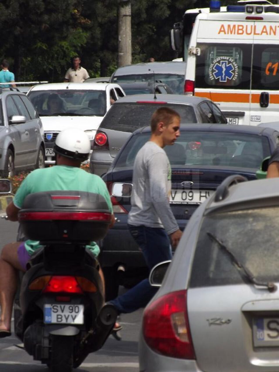 Haos în trafic pe Calea Unirii