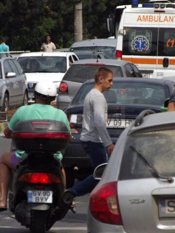Haos în trafic pe Calea Unirii