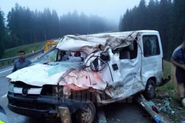 Accidentul de la intrarea în județul Suceava dinspre Bistrița-Năsăud