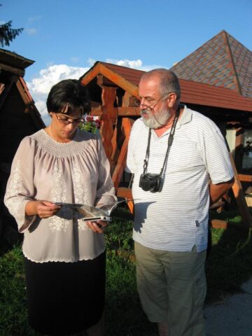 Primarul Angelica Fădur și Niculai Moroșan