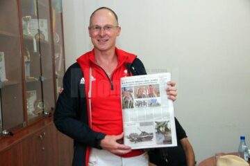 Michael Pugh începe la Suceava ultima etapa a călătoriei sale de 2200 de km