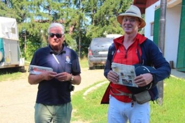 Robert Iggleton și Michael Pugh, în vizita la Herghelia Rădăuți, a Direcției Silvice Suceava