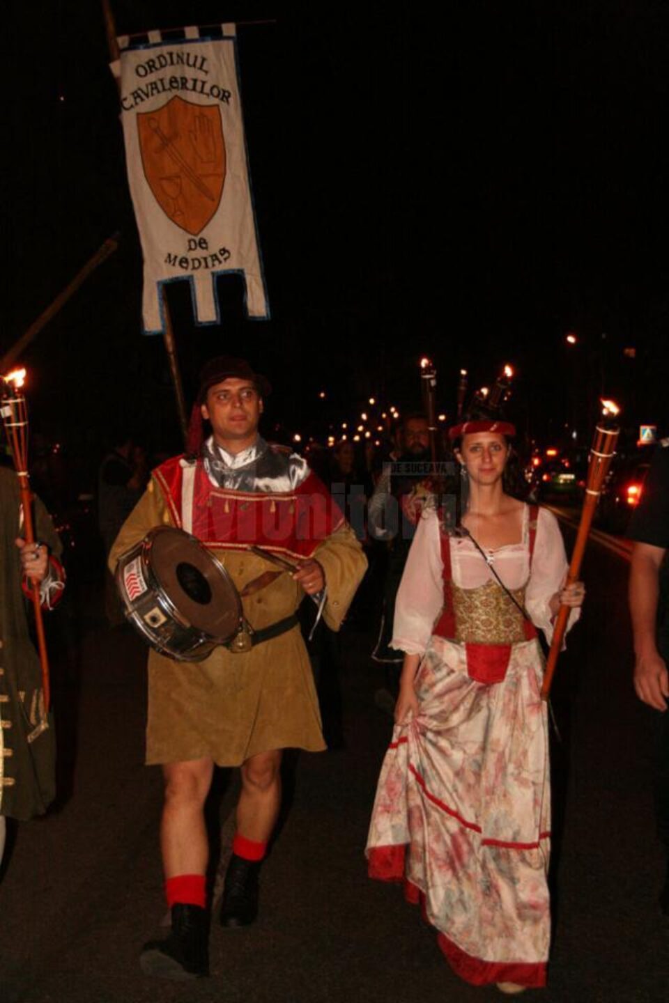 Parada cu făclii, pe străzile Sucevei