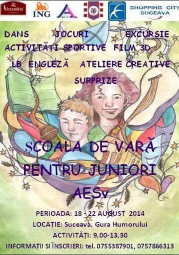Școală de vară pentru juniori, cu ateliere de creație, jocuri cercetășești, excursii și întreceri sportive