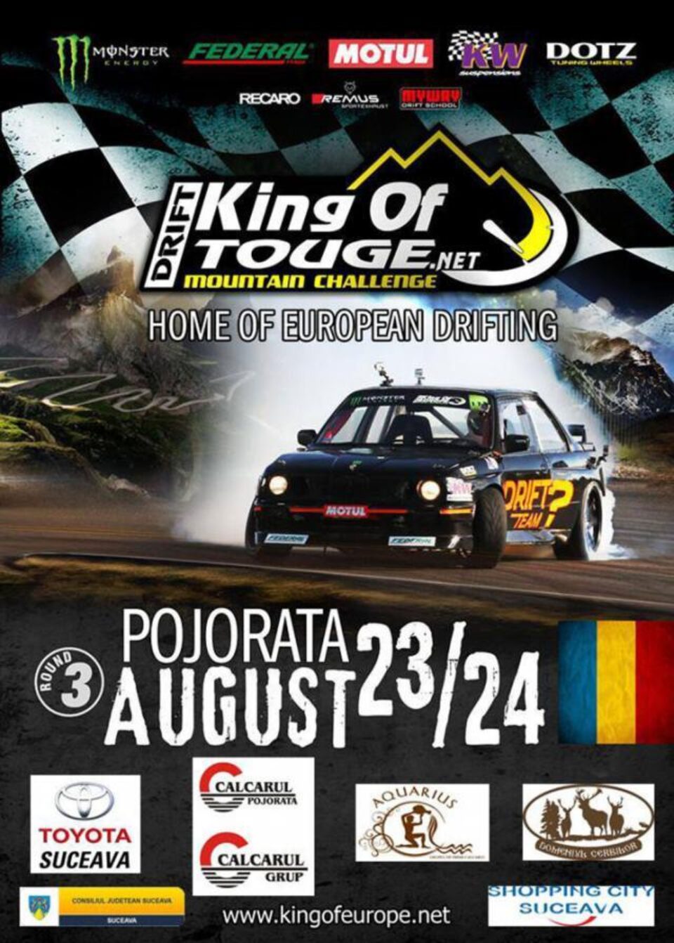 În weekend are loc etapa de pe Rarău a Campionatului European de Drift Montan