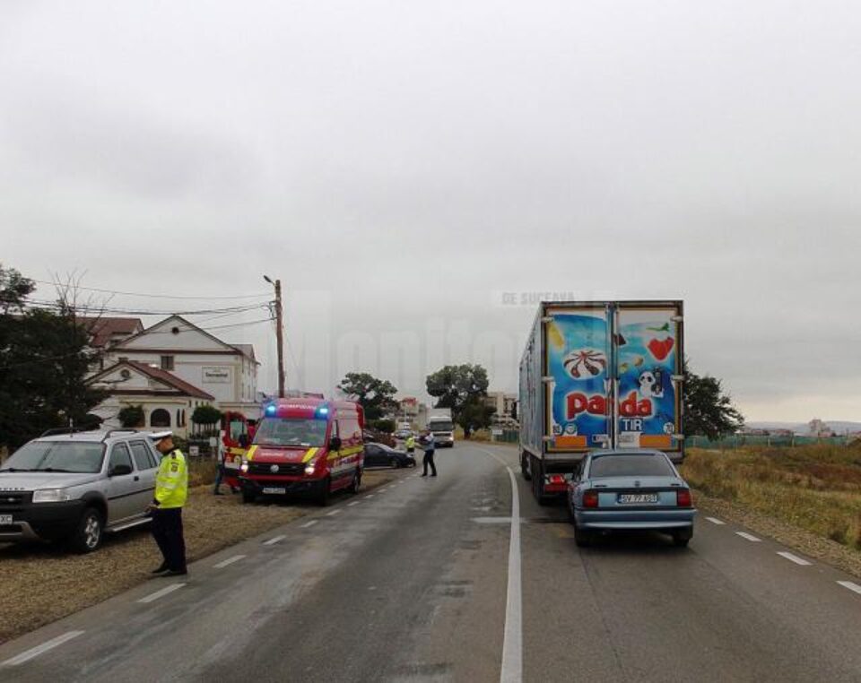 Accidentul s-a petrecut la intrarea în municipiul Suceava dinspre Fălticeni