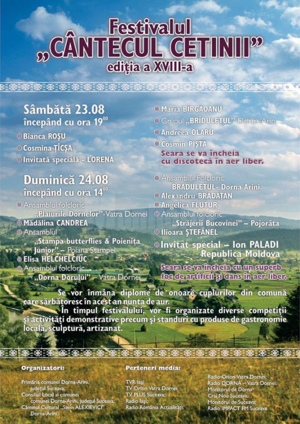Festivalul „Cântecul cetinii”