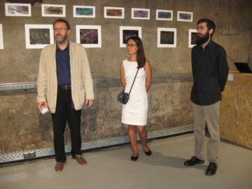 Moment de la vernisajul expoziției Spectrul durerii