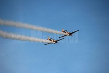 Show aviatic incendiar, la Suceava