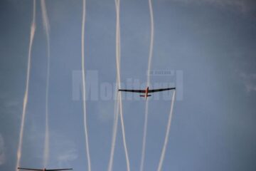 Show aviatic incendiar, la Suceava