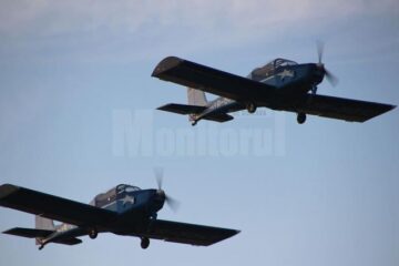 Show aviatic incendiar, la Suceava