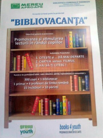 Proiectul Bibliovacanța la Todirești