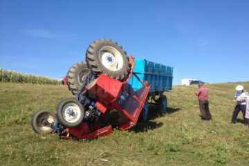 Accidentul s-a petrecut luni după-amiază la Bosanci