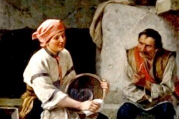 Coliba din Carpați (huțulă) – tablou de Julius Zalaty Zuber (1867-1918)