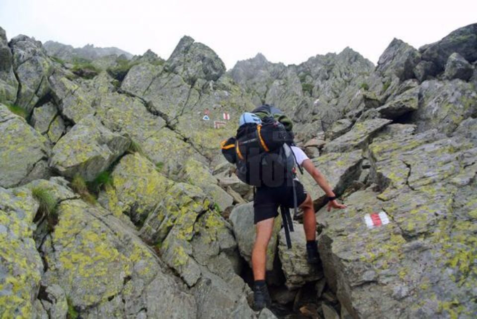 Cei doi cercetași parcurg un traseu mai lung care cuprinde și județul Suceava