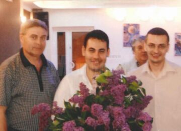 Virtuozul acordeonist Dan Decebal Chitic împreună cu Ionuț Dolănescu