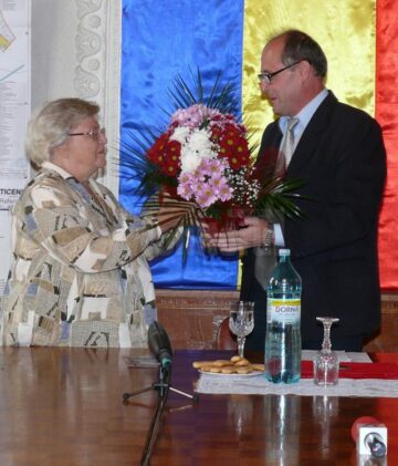 Draga Olteanu Matei si viceprimarul Ghoerghe Aldea