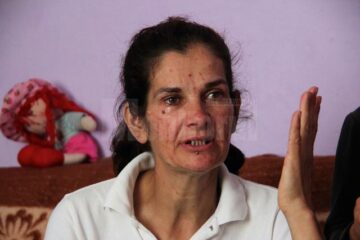 Elena Chelaru (Nuța), în vârstă de 45 de ani, mama celor cinci frați