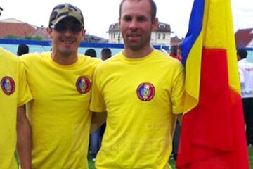 Plt. maj. Sergiu Avasiloaei și plt. maj. Radu Iulian Cîrnu