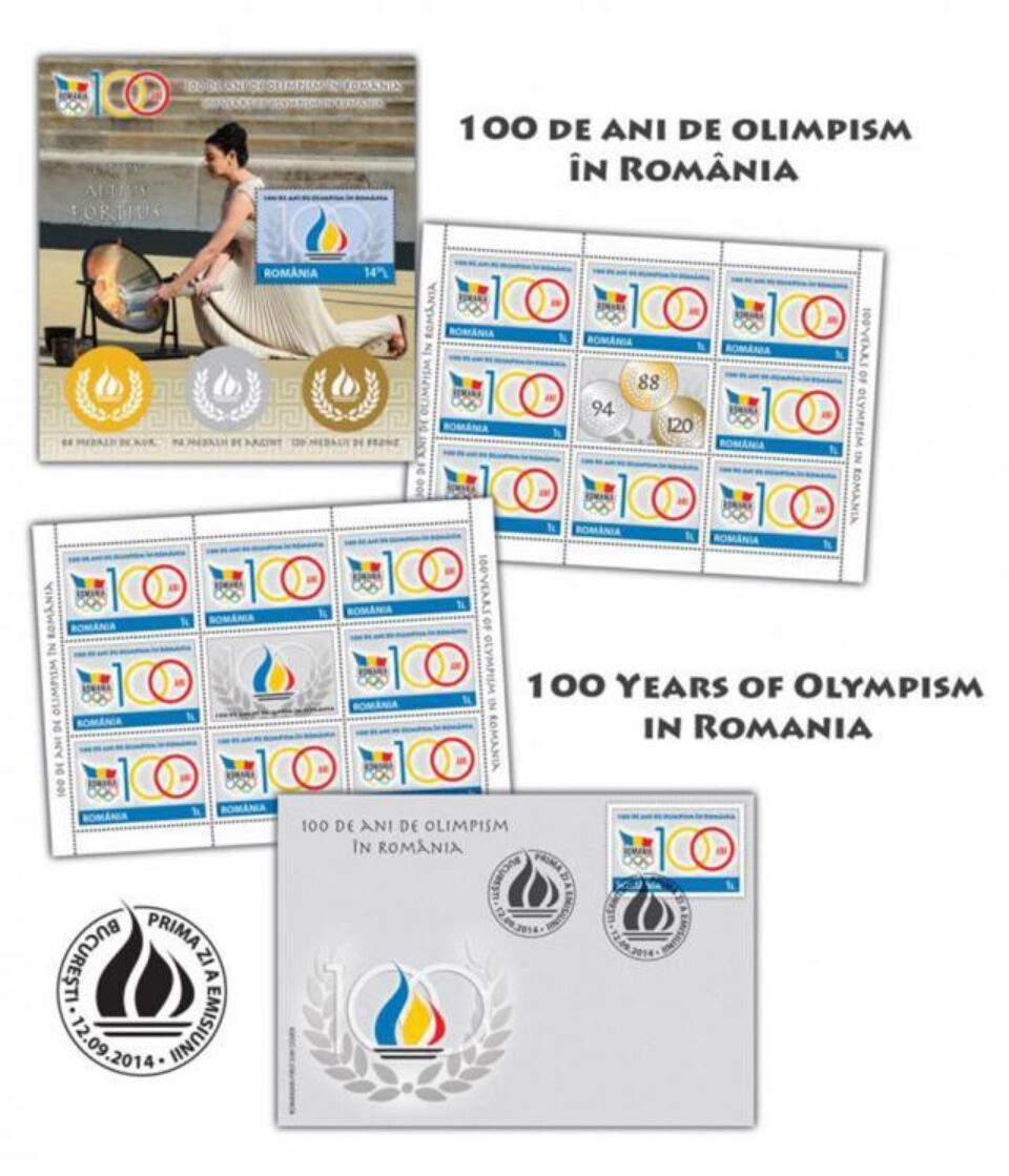 Emisiunea de mărci poștale „100 de ani de olimpism în România”