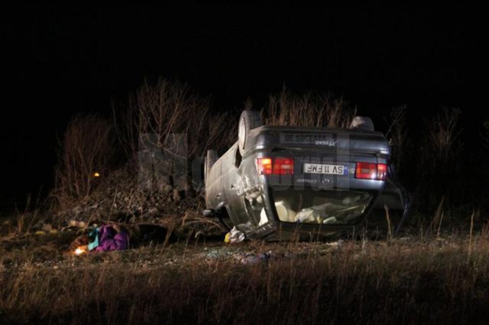 Tragic accident petrecut aseară, pe raza comunei Șcheia, în imediata apropiere a șoselei de centură a Sucevei