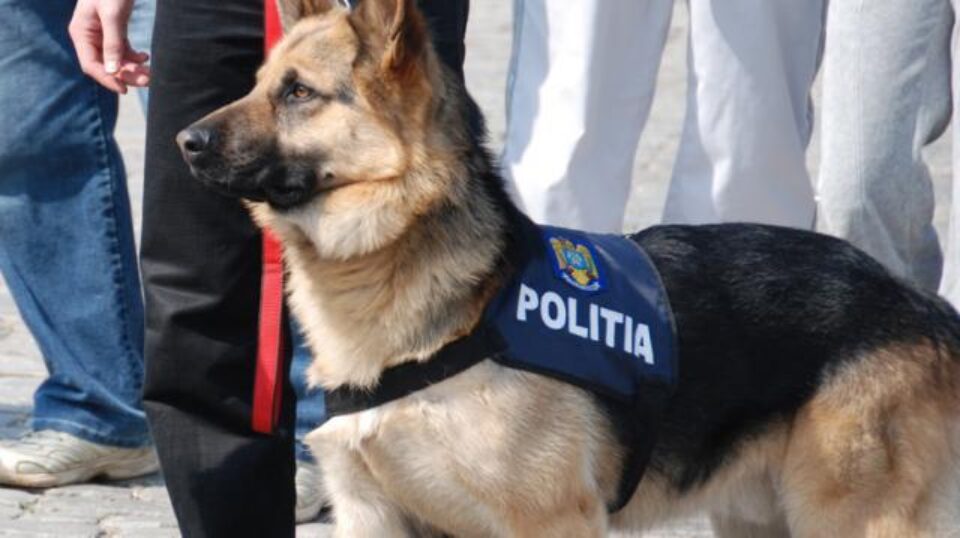 Un câine al poliției i-a dus pe anchetatori până la domiciliul hoțului
