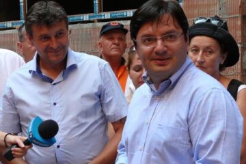 Primarul Gheorghe Cătălin Coman și ministrul Sănătății, Nicolae Bănicioiu