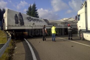 Autotrenul care a blocat traficul