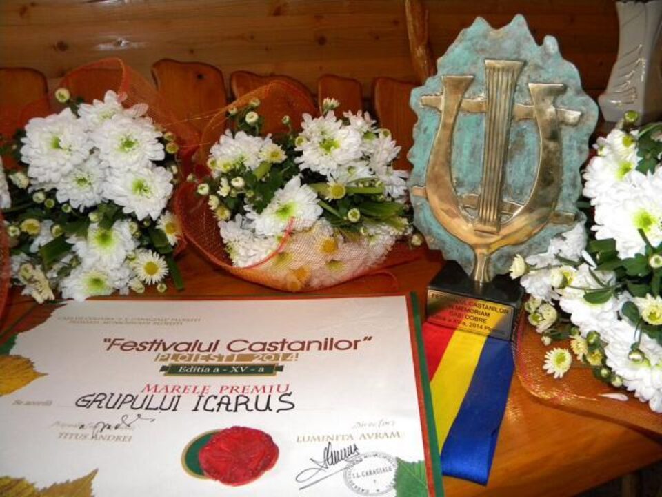 Trupa suceveană de folk Icarus a obținut marele premiu și trofeul Concursului Național de Interpretare a Muzicii Folk „Festivalul Castanilor”