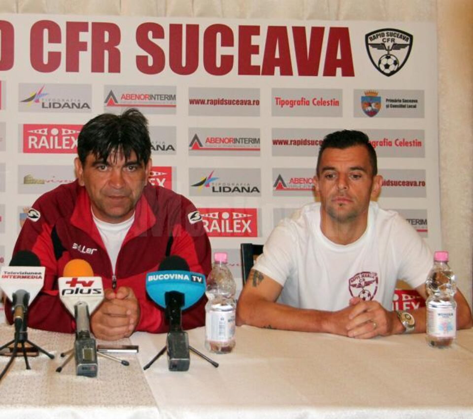 Antrenorul Bogdan Tudoreanu și căpitanul Dorin Semeghin sunt optimiști înaintea meciului de la Bacău Antrenorul Bogdan Tudoreanu și căpitanul Dorin Semeghin sunt optimiști înaintea meciului de la Bacău