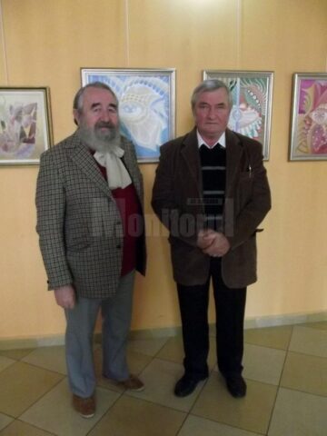 Artiștii plastici Tudor George Meiloiu și Gavril Mocenco