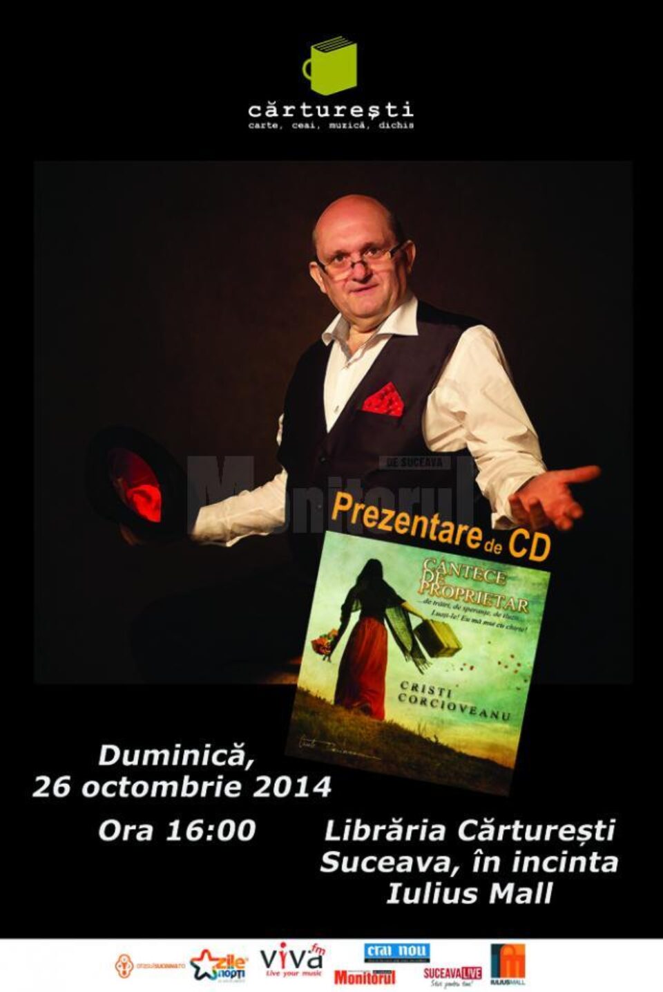Lansarea CD-ului „Cântece de proprietar”, al lui Cristi Corcioveanu