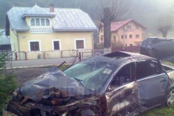 Accidentul s-a produs pe Calea Bucovinei, la ieșirea spre Vama, șoferul pierzând brusc controlul asupra volanului