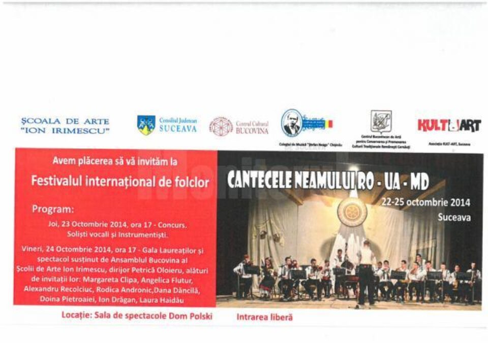Festivalul - concurs internațional de folclor „Cântecele Neamului”