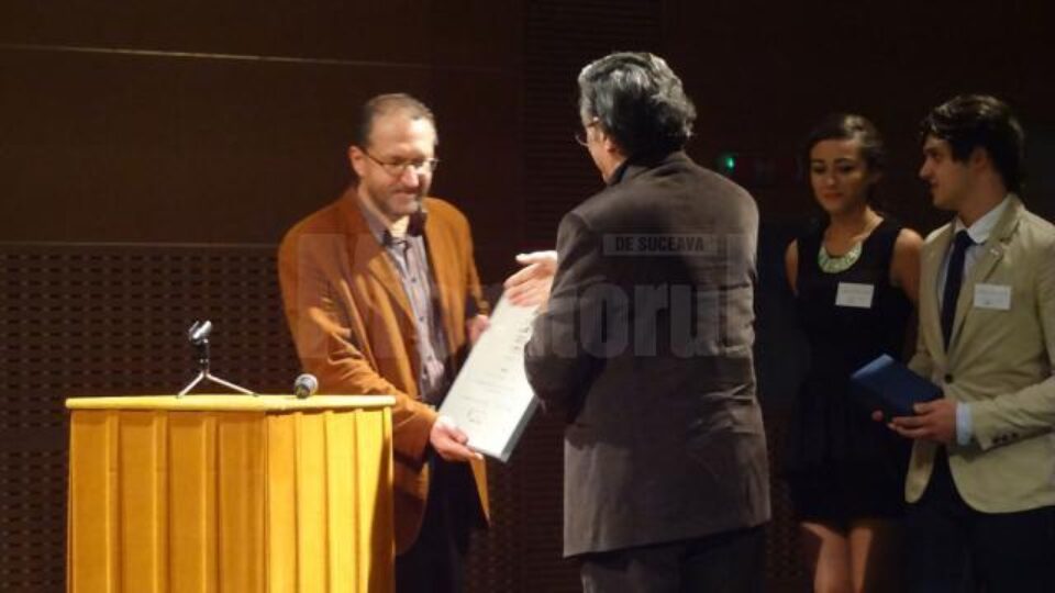 Arhitectul Constantin Gorcea la festivitatea de premiere