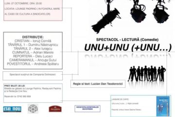 Spectacolul-lectură „Unu + Unu (+ Unu...)”, la Lounge Padrino
